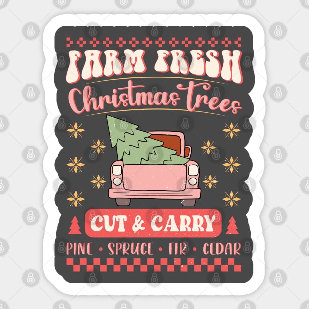 Farm Fresh Christmas Trees Sticker by Nova Studio Designs